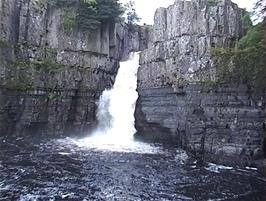 High Force Waterfall, Forest-in-Teesdale, 37.3 miles from Keld with just under three miles to go to the hostel